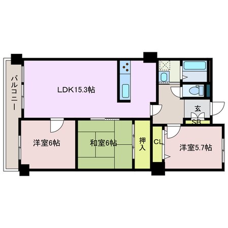 ロイヤルメゾン岩崎町の物件間取画像